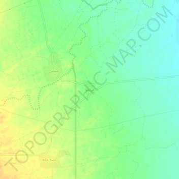 Mapa topográfico Qizilja, altitud, relieve