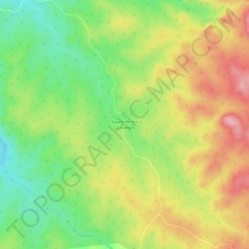Mapa topográfico Sauce de los Quevedos, altitud, relieve