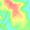 Mapa topográfico Awado, altitud, relieve