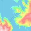 Mapa topográfico Nordre Russøya, altitud, relieve