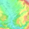 Mapa topográfico Les Andrieux, altitud, relieve