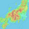 Mapa topográfico Nagano Prefecture, altitud, relieve