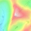 Mapa topográfico Sandskarhyrna, altitud, relieve