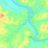Mapa topográfico Haochong, altitud, relieve