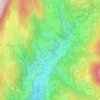 Mapa topográfico Les Martenons, altitud, relieve