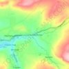 Mapa topográfico Laneshaw Bridge, altitud, relieve