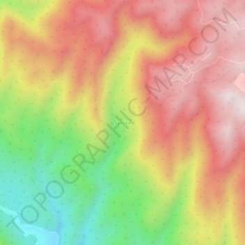 Mapa topográfico Seslice, altitud, relieve