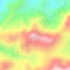Mapa topográfico Tanete Utusan, altitud, relieve