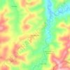 Mapa topográfico Bandeirinha, altitud, relieve