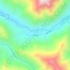 Mapa topográfico Pejerreyes, altitud, relieve