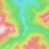Mapa topográfico Gabas, altitud, relieve
