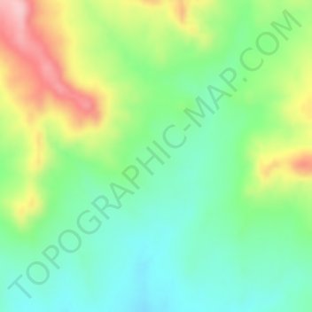 Mapa topográfico Meda Welabu, altitud, relieve