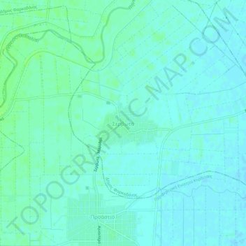 Mapa topográfico Servota, altitud, relieve