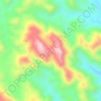 Mapa topográfico Tabab, altitud, relieve