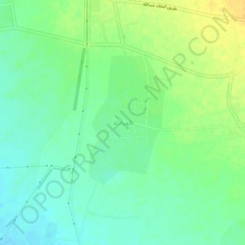 Mapa topográfico Alabadilah, altitud, relieve