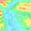 Mapa topográfico La Haye, altitud, relieve