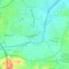 Mapa topográfico Kismatpur, altitud, relieve