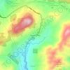 Mapa topográfico Gaway-Gaway, altitud, relieve