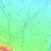 Mapa topográfico Sangar, altitud, relieve