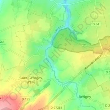 Mapa topográfico Le Gite au Chevreuil, altitud, relieve