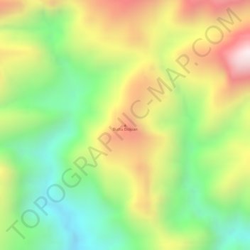 Mapa topográfico Buttu Doloan, altitud, relieve