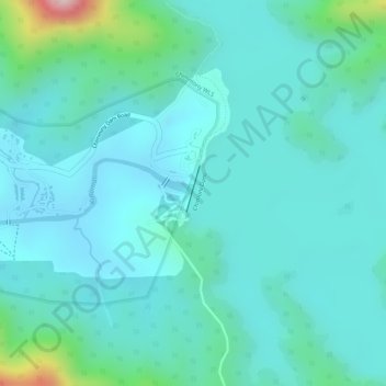 Mapa topográfico chimmini dam, altitud, relieve