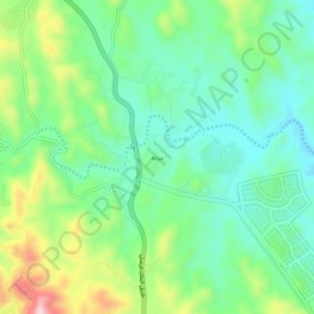 Mapa topográfico Mazma`, altitud, relieve