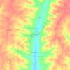 Mapa topográfico Vale de Gaviões, altitud, relieve