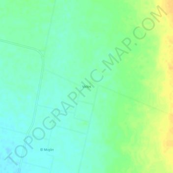 Mapa topográfico Viclos, altitud, relieve