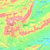 Mapa topográfico 武陵源区, altitud, relieve