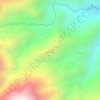 Mapa topográfico Buttu Waka, altitud, relieve