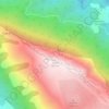 Mapa topográfico Suva planina, altitud, relieve
