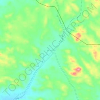 Mapa topográfico العتبة, altitud, relieve