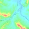 Mapa topográfico Strath Creek, altitud, relieve