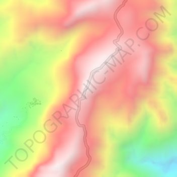 Mapa topográfico Quirino Skyline, altitud, relieve