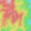 Mapa topográfico 1018, altitud, relieve