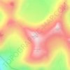 Mapa topográfico Muldalsegga, altitud, relieve