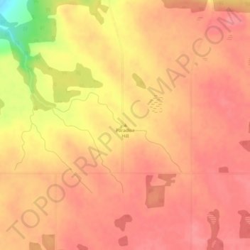 Mapa topográfico Paradise Hill, altitud, relieve