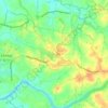 Mapa topográfico Manchira, altitud, relieve