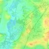 Mapa topográfico La Croix Madame, altitud, relieve