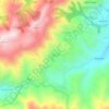 Mapa topográfico Limni, altitud, relieve