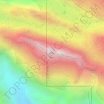 Mapa topográfico Puncak Jaya, altitud, relieve