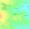 Mapa topográfico Kompalle, altitud, relieve