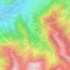 Mapa topográfico Le Leutaz, altitud, relieve