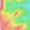 Mapa topográfico Roche de Solutré, altitud, relieve