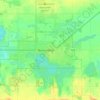 Mapa topográfico Bonnyville, altitud, relieve
