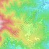 Mapa topográfico La Cabanelle, altitud, relieve