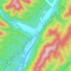 Mapa topográfico Mountain Grove, altitud, relieve