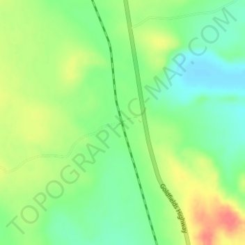 Mapa topográfico Comet Vale, altitud, relieve