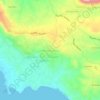 Mapa topográfico Kourkoumelata, altitud, relieve